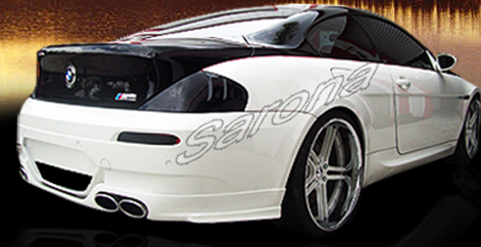 Custom BMW 6 Series  Coupe & Convertible Rear Add-on Lip (2004 - 2010) - $550.00 (Part #BM-013-RA)